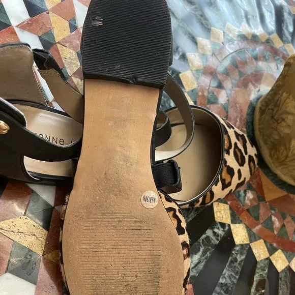 Cute shoes styled like dancing shoes by Julianne Hougey leopard & leather - Picture 4 of 6